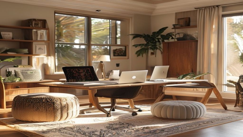 Corporate home office furnished with premium Turkish furniture designs