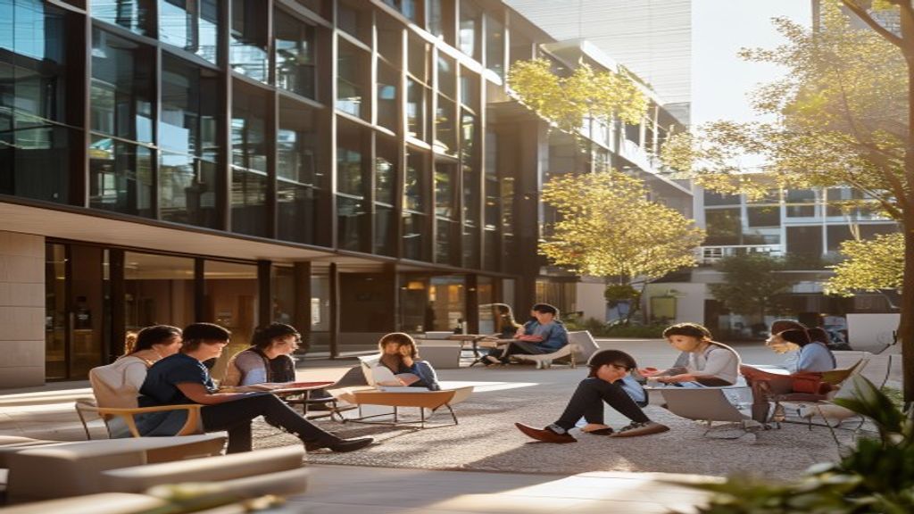 Modern student housing complex highlighting premium amenities for international investors.