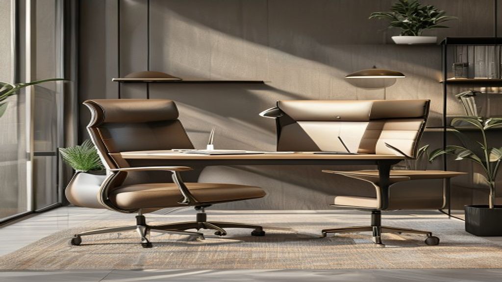 Shop ergonomic executive office furniture designed for comfortable home workspaces.